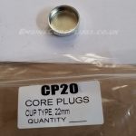 22mm cup type mild steel zinc plated automotive core plug