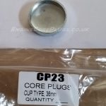36mm cup type mild steel zinc plated automotive core plug