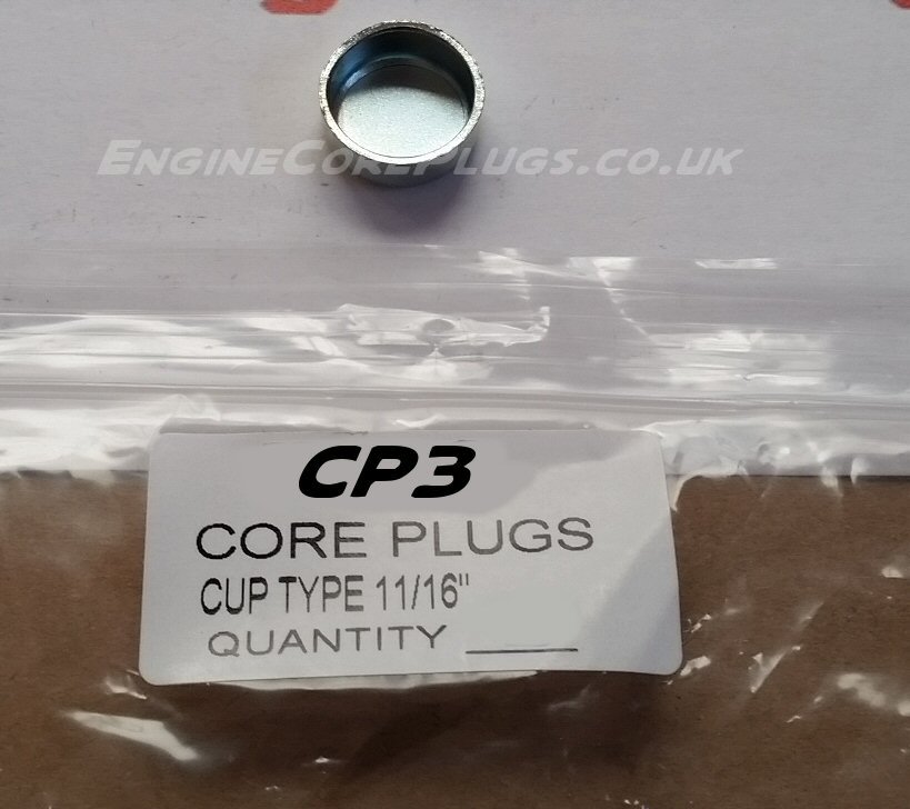 11 16 Cup Core Plug Engine Block And Cylinder Head Core Plug