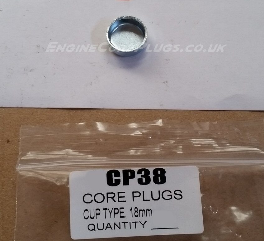 18mm Cup Core plug Engine block and cylinder head core plug