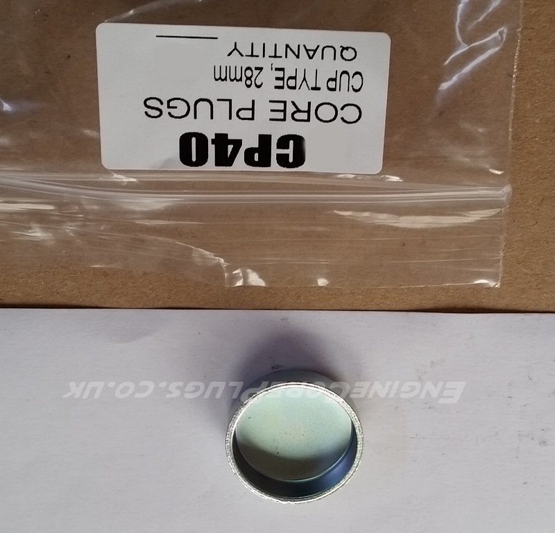 28mm Cup Core plug Engine block and cylinder head core plug