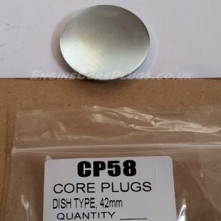 42mm metric dish type mild steel zinc plated automotive core plug