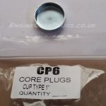 1" imperial cup type mild steel zinc plated automotive core plug