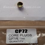 11mm cup type mild steel zinc plated automotive core plug