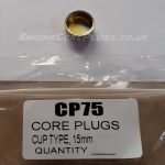 15mm cup type mild steel zinc plated automotive core plug
