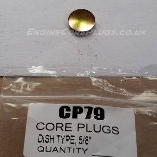 5/8" Imperial dish type mild steel zinc plated automotive core plug