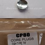 7/8 Imperial dish type mild steel zinc plated automotive core plug