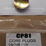 1 1/16" imperial dish type mild steel zinc plated automotive core plug