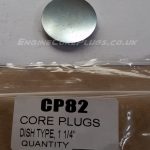 1 1/4" imperial dish type mild steel zinc plated automotive core plug