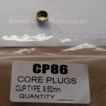 9.5mm cup type mild steel zinc plated automotive core plug