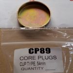 54mm cup type mild steel zinc plated automotive core plug