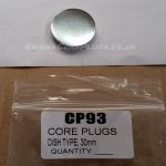 30mm metric dish type mild steel zinc plated automotive core plug