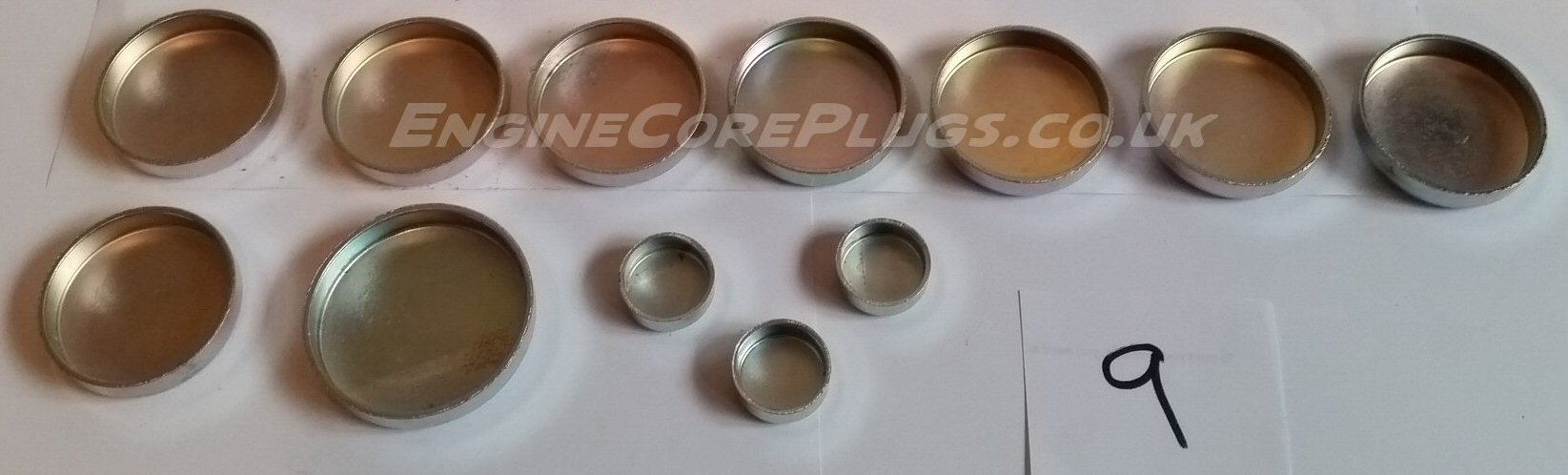 Rover v8 mild steel zinc plated automotive core plug set
