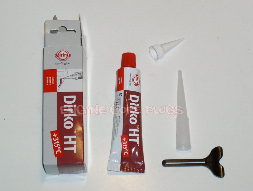 Engine Core plug sealant Dirko Red 70ml tube for all types of core plugs