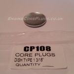 1 3/16" imperial dish type mild steel zinc plated automotive core plug