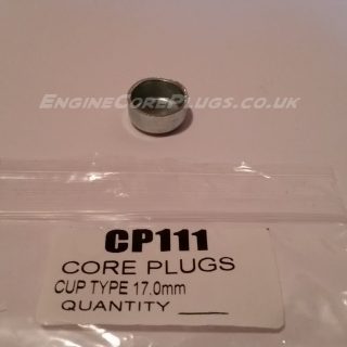 17mm cup type mild steel zinc plated automotive core plug