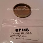 42.5mm cup type mild steel zinc plated automotive core plug