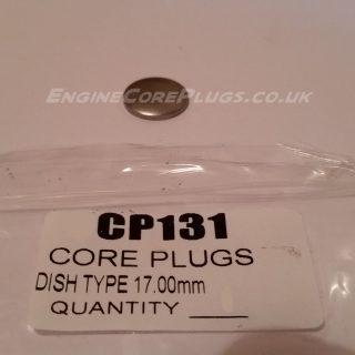 17mm metric dish type mild steel zinc plated automotive core plug