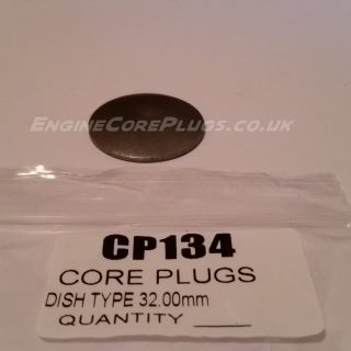32mm metric dish type mild steel zinc plated automotive core plug