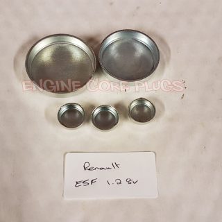Renault E5F engine code core plug set