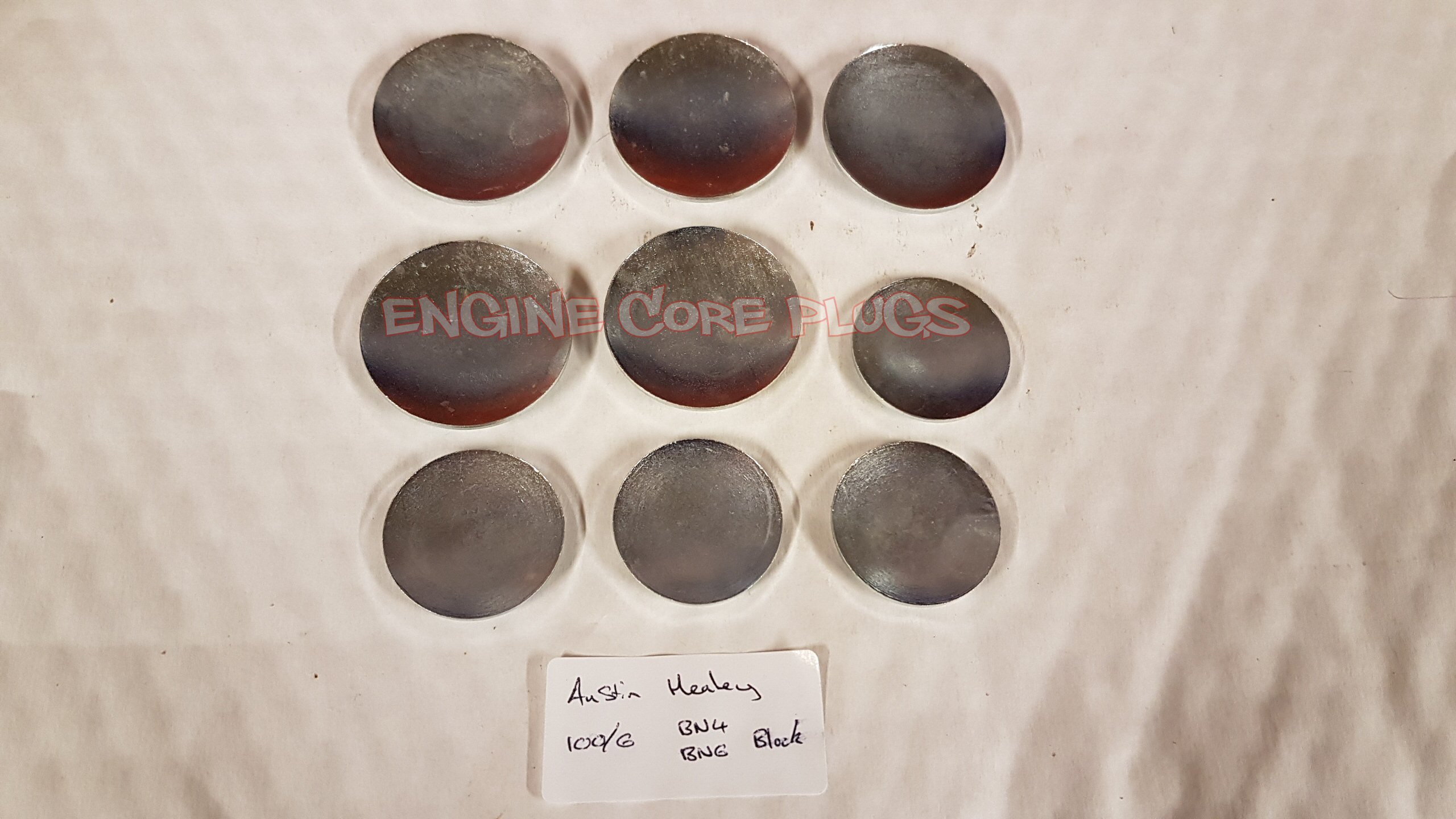 Auston Healey 100 6 Block Engine Core Plug Set