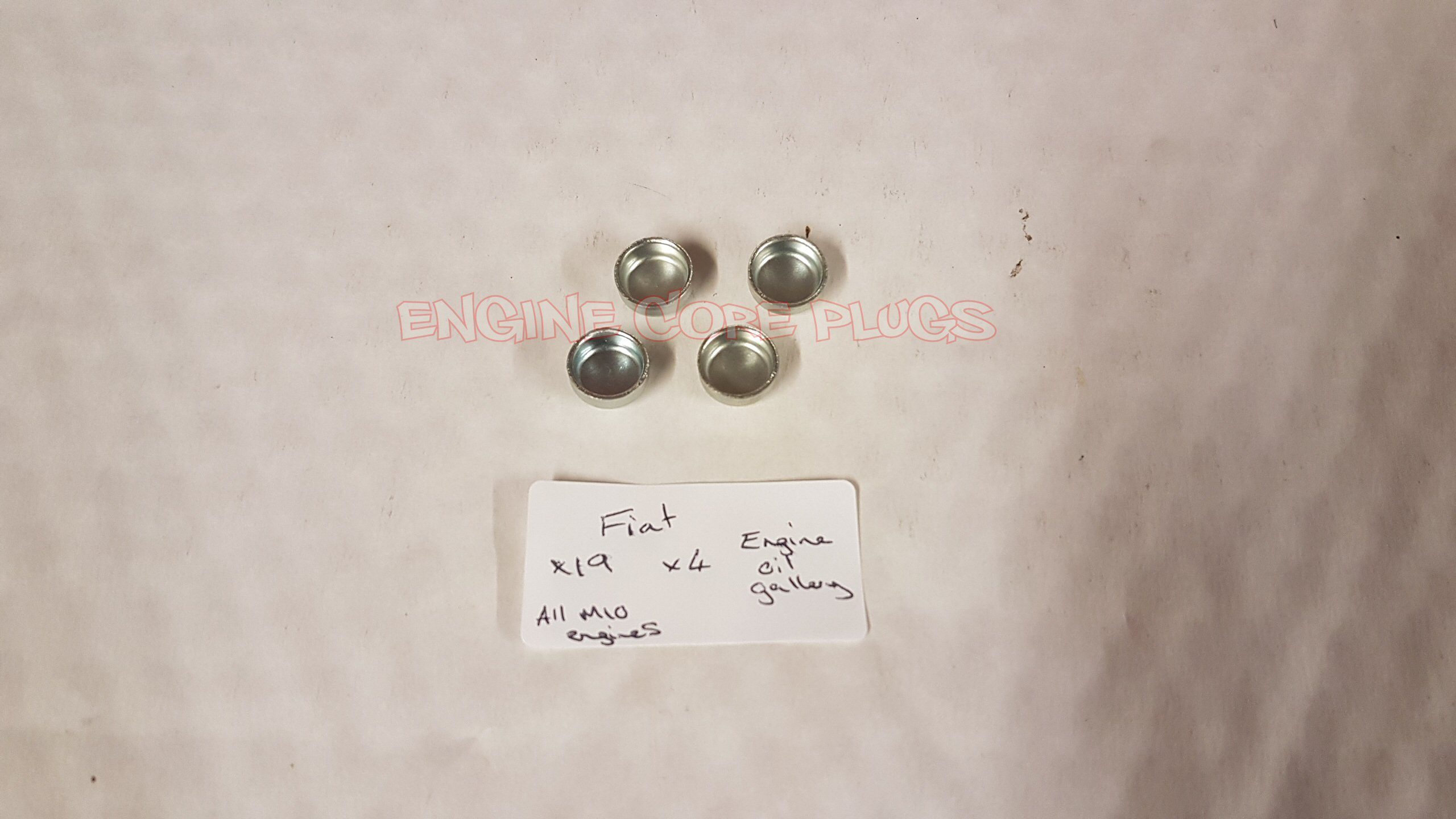 Fiat 14327401 set of four automotive cup core plug