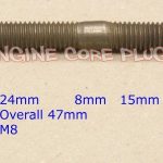 Exhaust manifold stud - Cylinder head M8 x 47mm